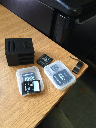 SD card holder 3D Print 60732