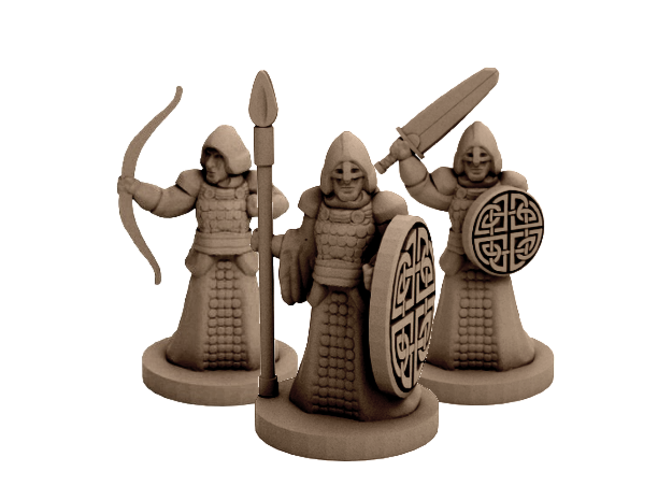 Fantasy Warriors (18mm scale) 3D Print 60750