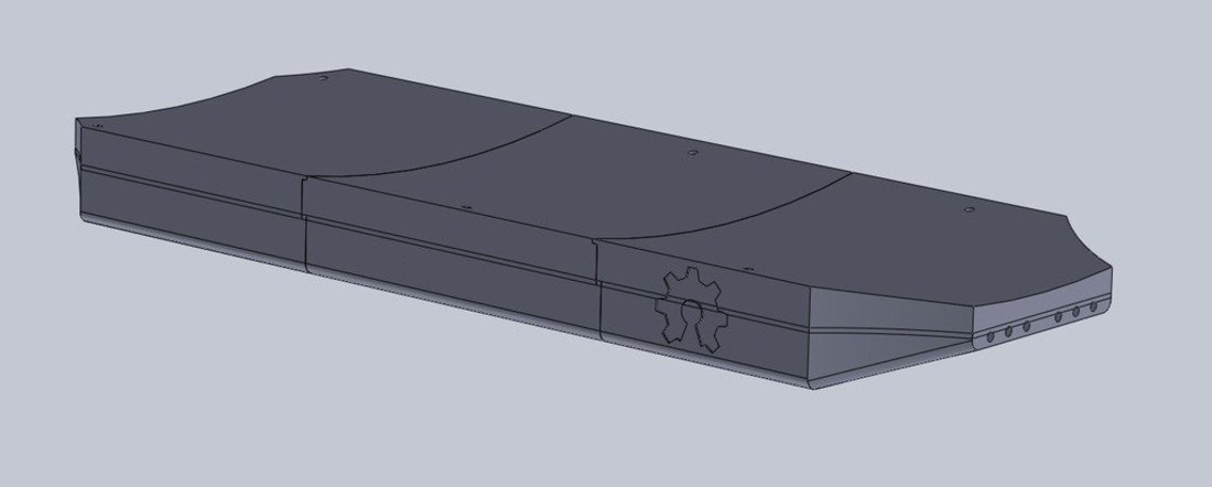 E Skateboard VESC case and battery holder 3D Print 60763