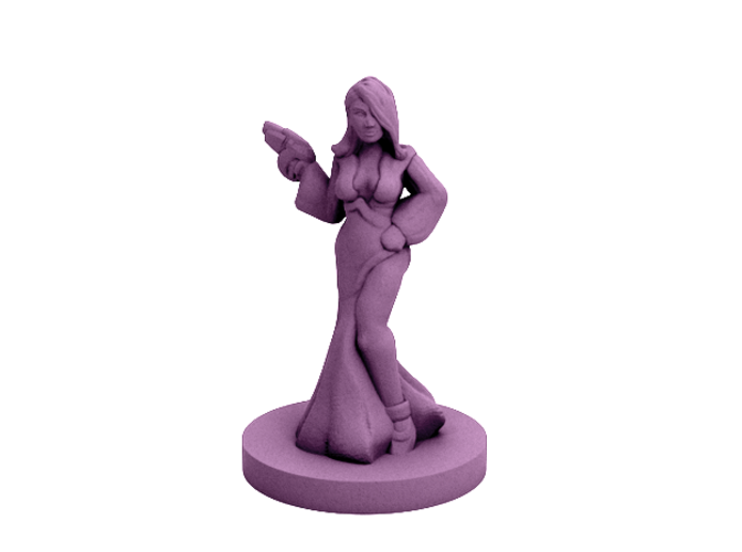 Sci-Noir Femme Fatale (18mm scale) 3D Print 60770