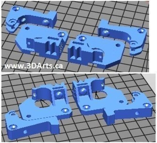 3D on one plate Dual extruder CTC 3D by |