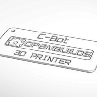 Small C-Bot Logo Sign 3D Printing 61050