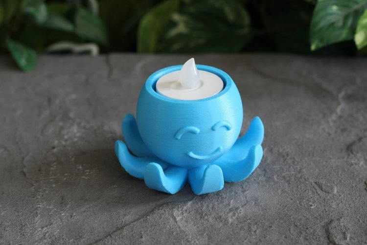 Octopus Tea Light 3D Print 61062