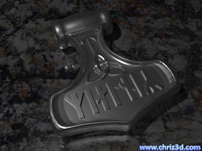 Mjolnir - Thor's hammer 3D Print 61129