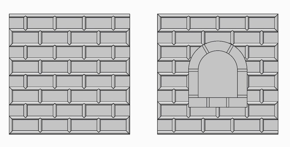 Castle Walls 3D Print 61181