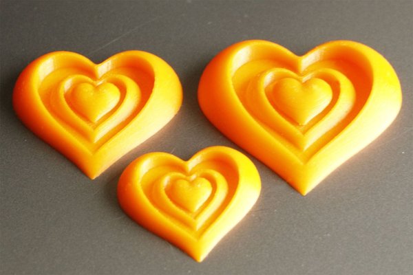 Medium Synergy of Love Heart Motif 3D Printing 61188