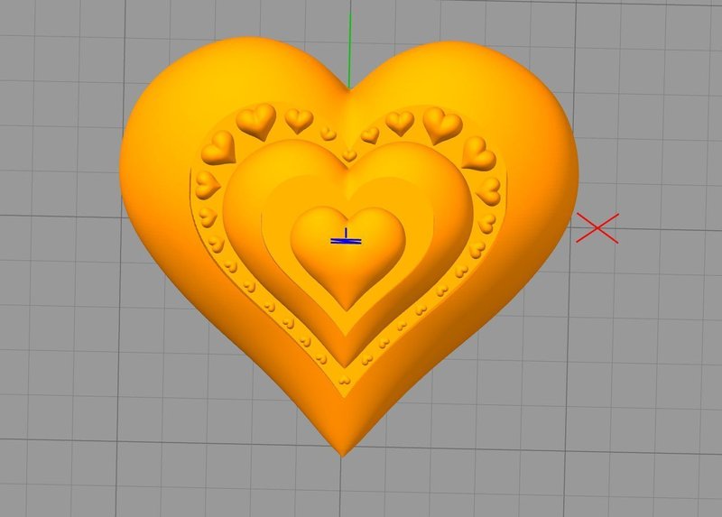 Triple Heart with Inset 