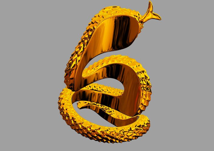 Snake ring 3D Print 61197