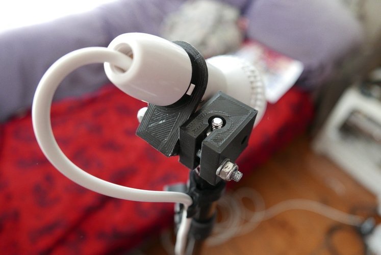 Adjustable lighting stand spigot light bulb holder 3D Print 61226