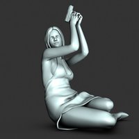 Small Bond Girl 3D Printing 61335
