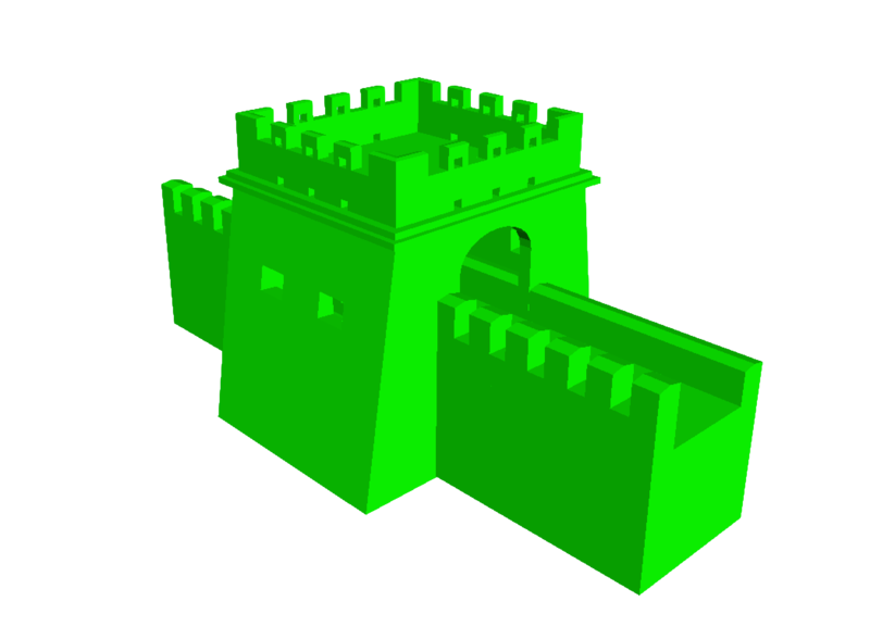 Great Wall of China Tower - partial wall