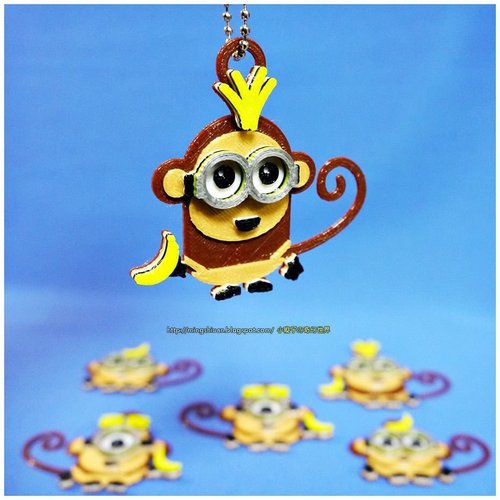 Monkey Minions Keychain / Magnets 3D Print 61494