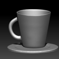 Small Cup Coffe 3D Printing 61531