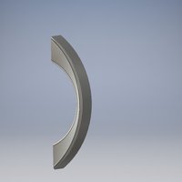 Small Drawer/door handle 3D Printing 61537