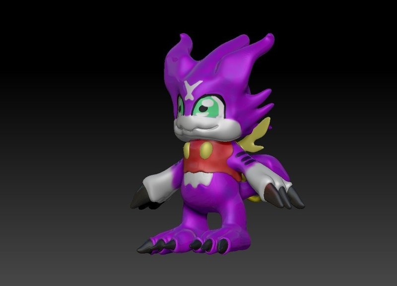 Gumdramon Toy Anime Digimon
