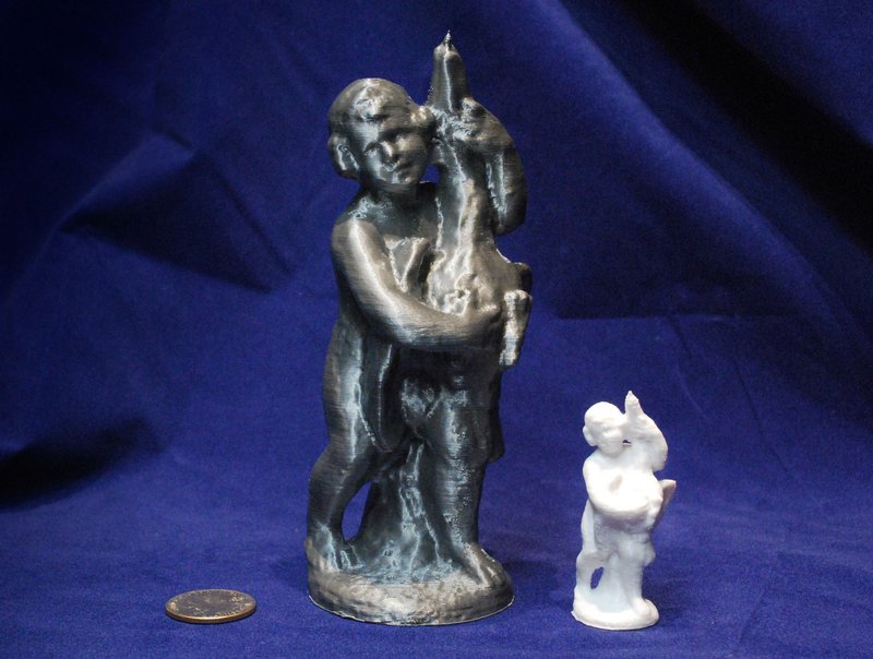 Garden Statue - Boy with Goose 3D Scan
