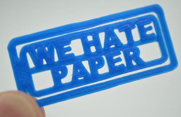 "We Hate Paper" Paper Clip