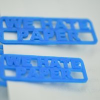 "We Hate Paper" Paper Clip - Thumbnail 2