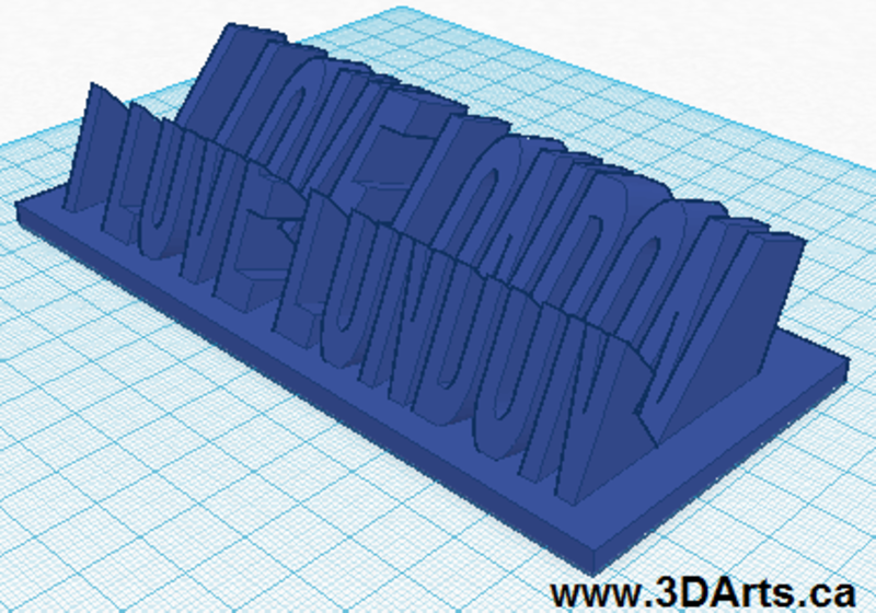 105_I Love London_3D Tablet holder 135x60x30mm