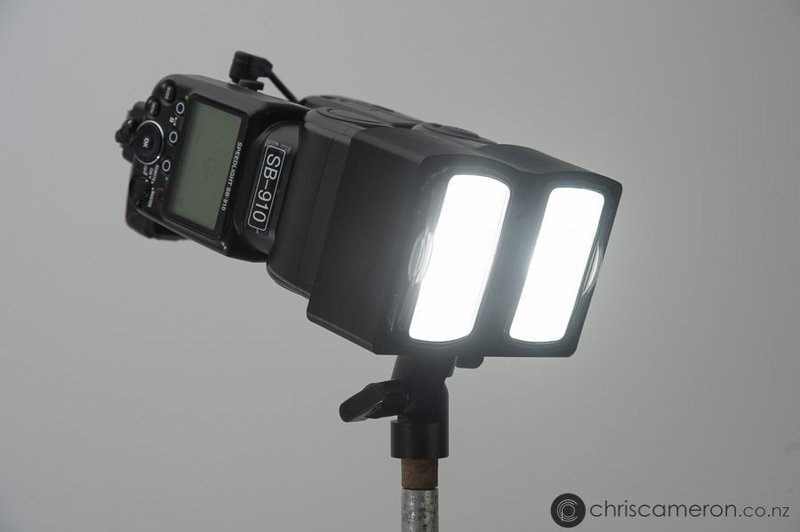 Double Nikon SB Head mount for Umbrellas