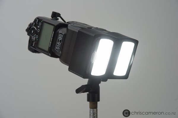 Double Nikon SB Head mount for Umbrellas