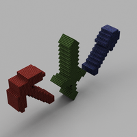 Minecraft Ferramentas Impressão 3D / Tools 3D Printing  - Thumbnail 2