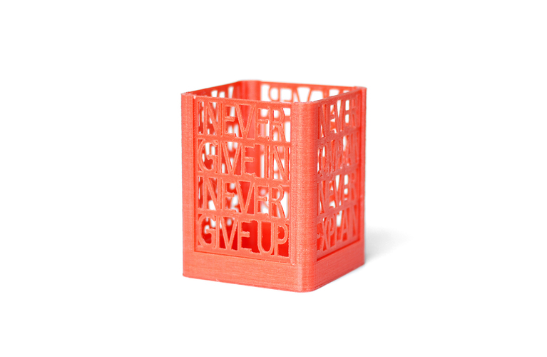 Never Surrender Desk Organizer 3D Print 61875