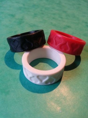 Heart Ring 3D Print 61888