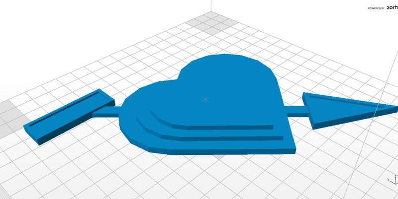 Valentine heart template for names