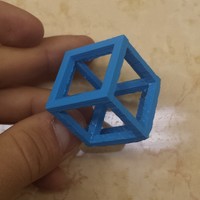 Small Hypercube / 4th dimesion / Tesseract  3D Printing 61911