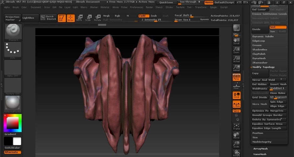 Human Ethmoid Bone  3D Print 61924