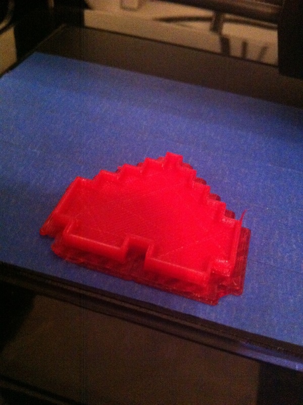 Medium 8-bits heart 3D Printing 61978