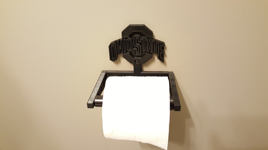 3D Printed Ohio State Toilet Paper Holder by pcridg3