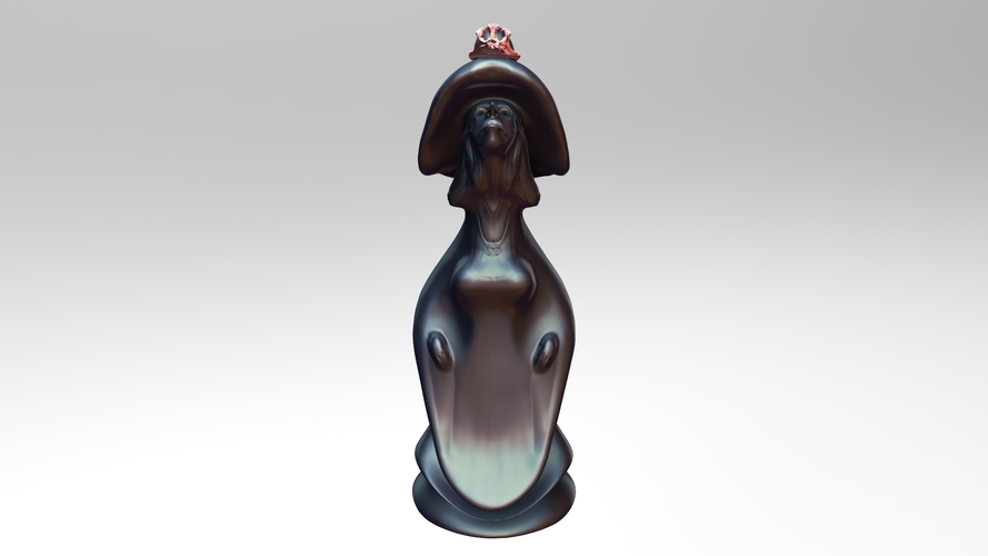 Queen Chess Piece 3D Print 62012