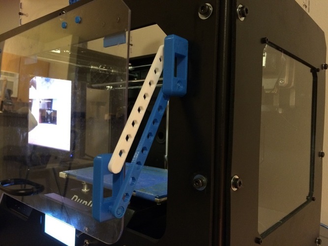 duplicator 4s door lift hinge.. v1.2 (should work with makerbot/ 3D Print 62152