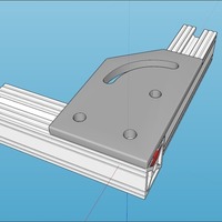Small 80/20 Adjustable Angle Bracket 3D Printing 62182