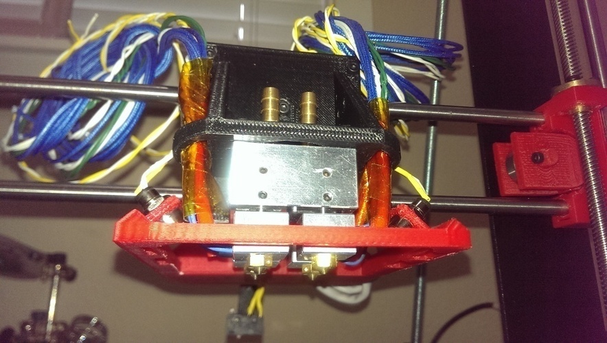 E3D Krakken Prusa i3 carriage with Fan, LED and Z-Stop bed level 3D Print 62188