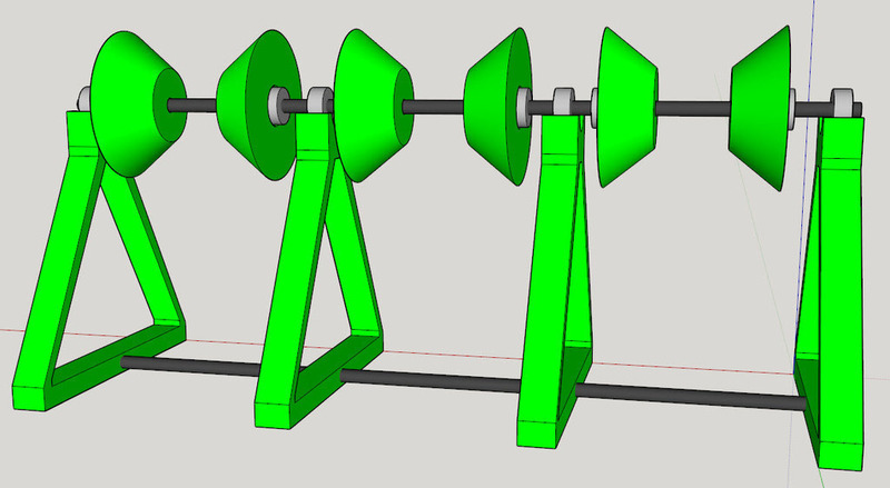 Smooth motion plastic filament spool holder - expandable. - Pinshape