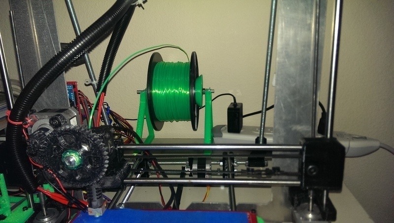 Smooth motion plastic filament spool holder - expandable. - Pinshape