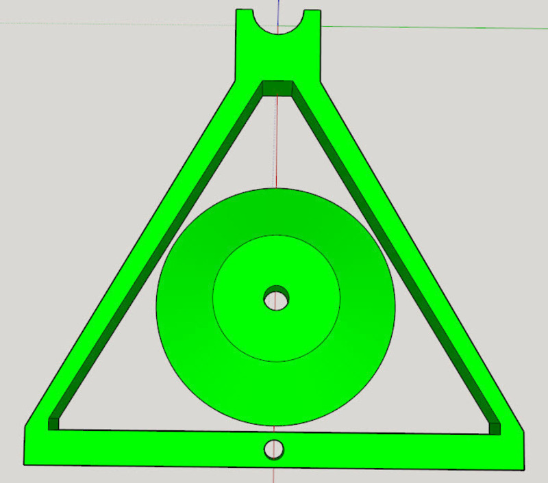 Smooth motion plastic filament spool holder - expandable. - Pinshape