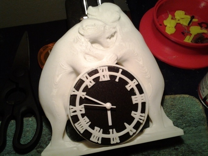 Two Bears Clock 3D Print 62213