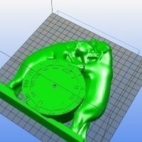 Two Bears Clock - Thumbnail 4