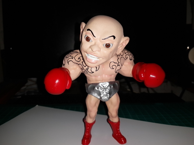 搖頭晃腦的拳擊手 -台灣製造 boxer-Made in Taiwan 3D Print 62224