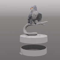 Winter Owl - Low Poly Sculpture Box - Thumbnail 2