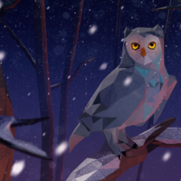 Winter Owl - Low Poly Sculpture Box - Thumbnail 3