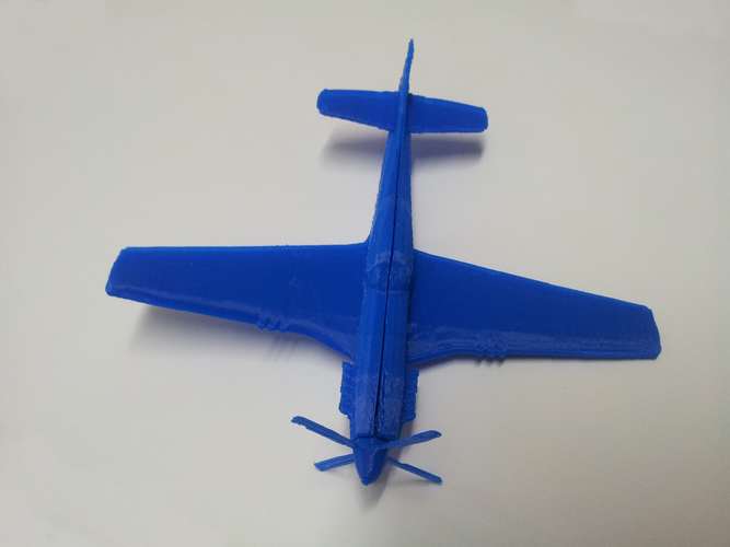 Mustang P-51 small model 3D Print 62333