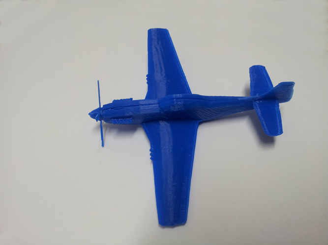 Mustang P-51 small model 3D Print 62335