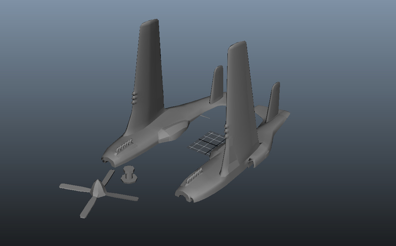 Mustang P-51 small model 3D Print 62337