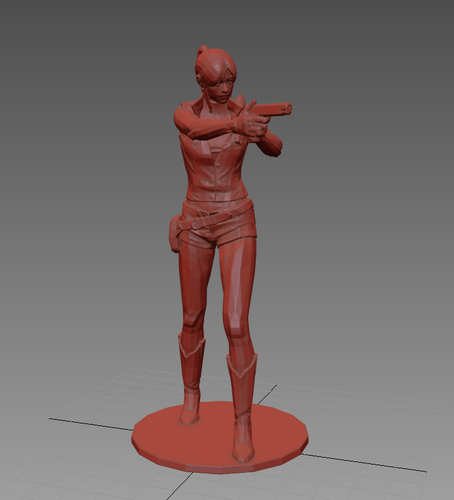 3D Printed Claire Redfield - Resident Evil - Pose02 by 