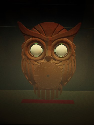 OWL CLOCK with moving eyes 3D Print 62361
